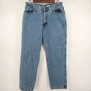 Harley Davidson Womens Jeans Medium‎ Wash Classic Fit Denim Blue Size 12P